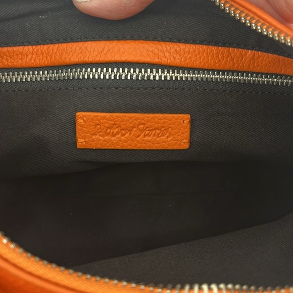 NEW & Other Stories Soft Leather Crossbody Shoulder Bag Orange - Picture 6 of 11